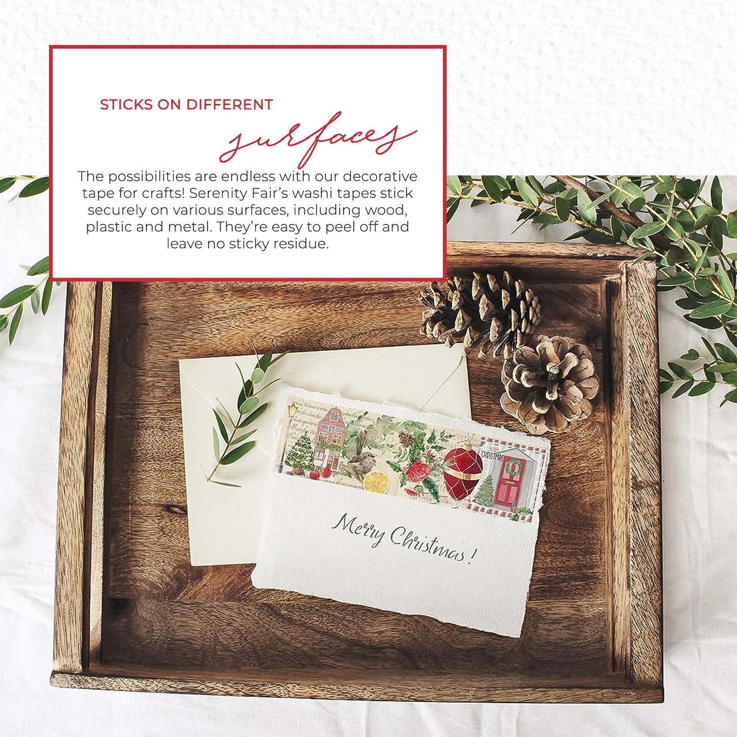 Vintage Victorian Dickens Christmas Carol Holiday washi tape for scrapbooks, journals, crafts, Home Decor, Gift Wrapping, decoupage