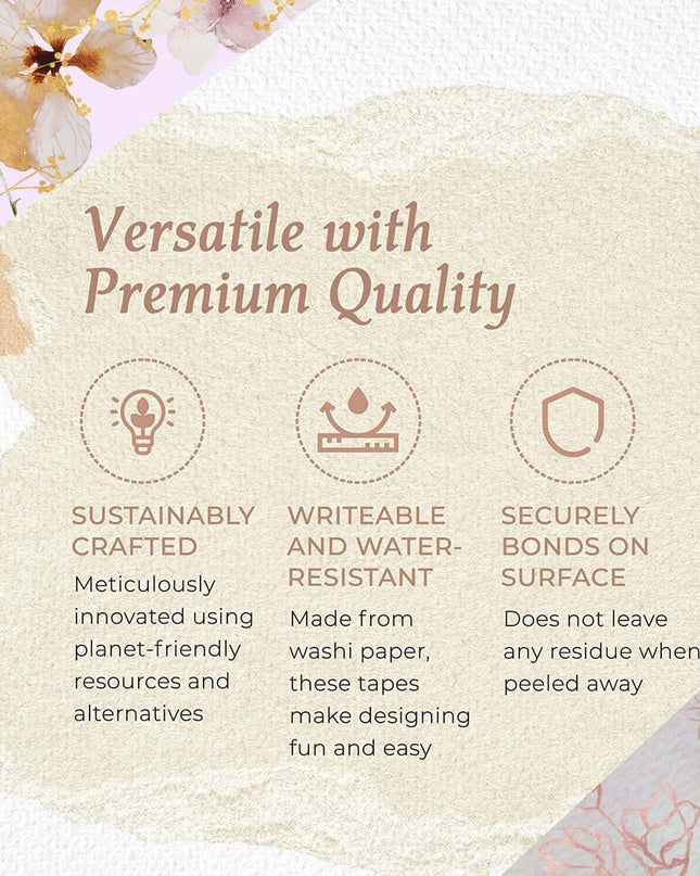 Victorian Garden Tea Party Alice in Wonderland washi Sticker Tape.  Extra Long roll of 10 Meters / 394 inches!