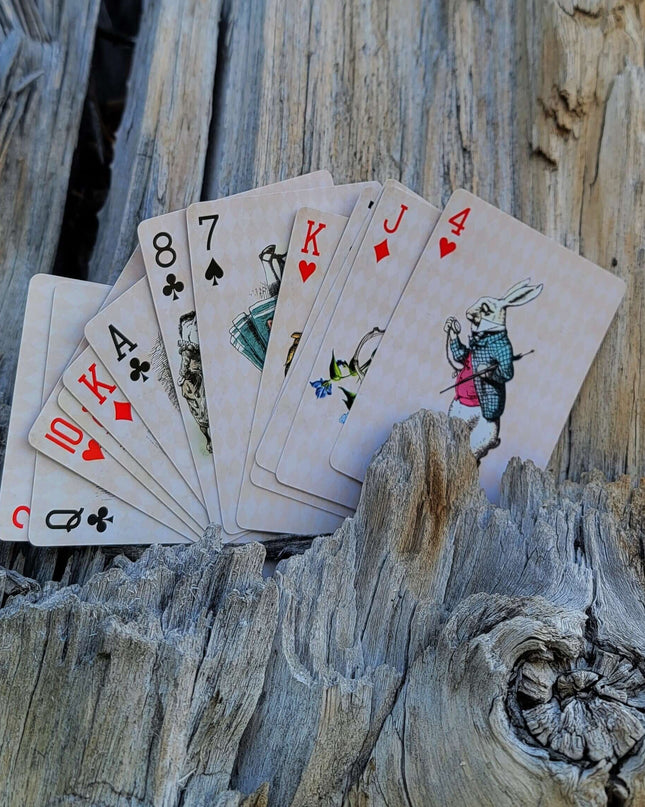 Alice in Wonderland Vintage Playing Cards Deck for Tea Party Games, Decorations and Crafts