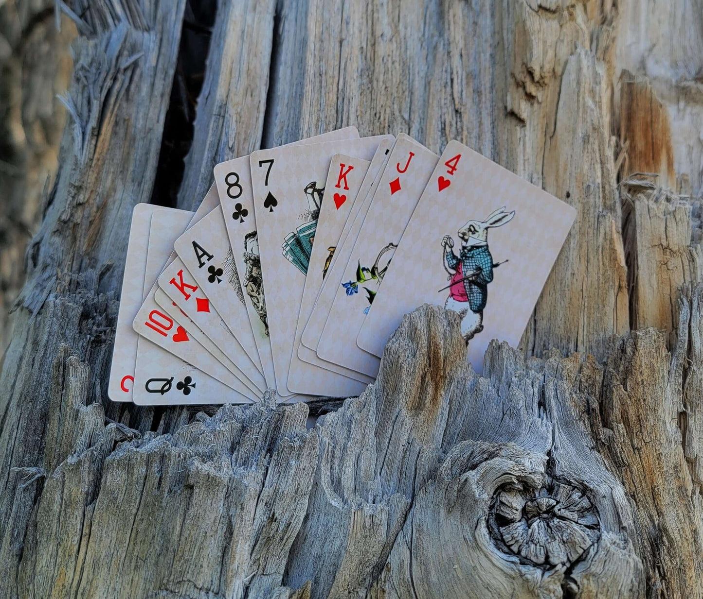Alice in Wonderland Vintage Playing Cards Deck for Tea Party Games, Decorations and Crafts