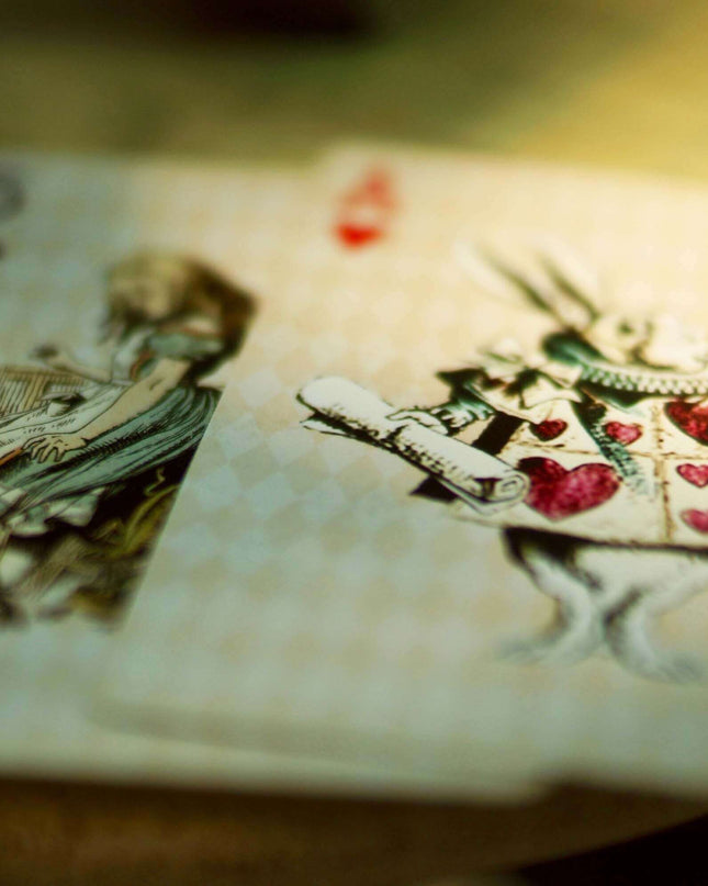Alice in Wonderland Vintage Playing Cards Deck for Tea Party Games, Decorations and Crafts