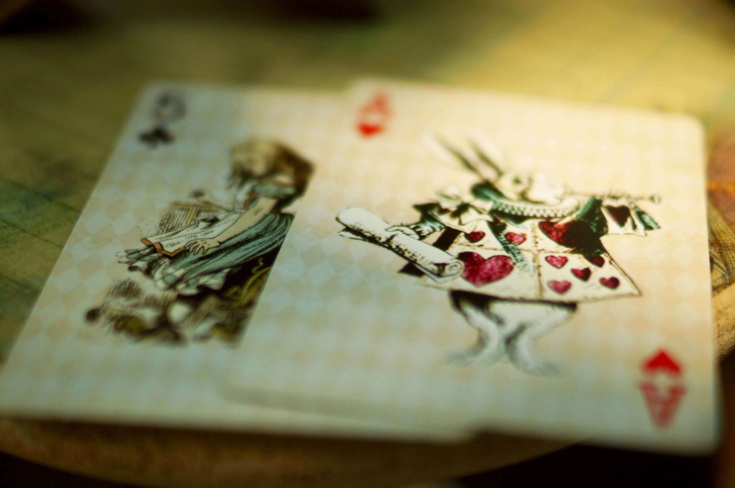 Alice in Wonderland Vintage Playing Cards Deck for Tea Party Games, Decorations and Crafts