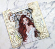 How to use decorative masking washi tapes : Bridal mixed media layout from ASMR artist Shelley