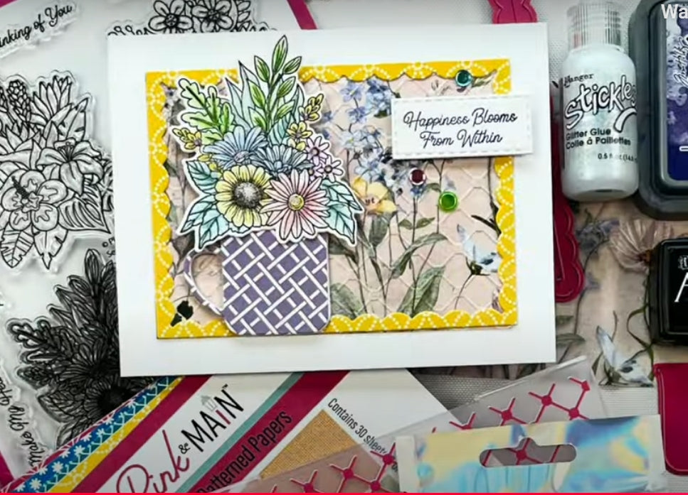 Our extra wide washi tape featured in Creative Scrapbooker Magazine's card making tutorial!
