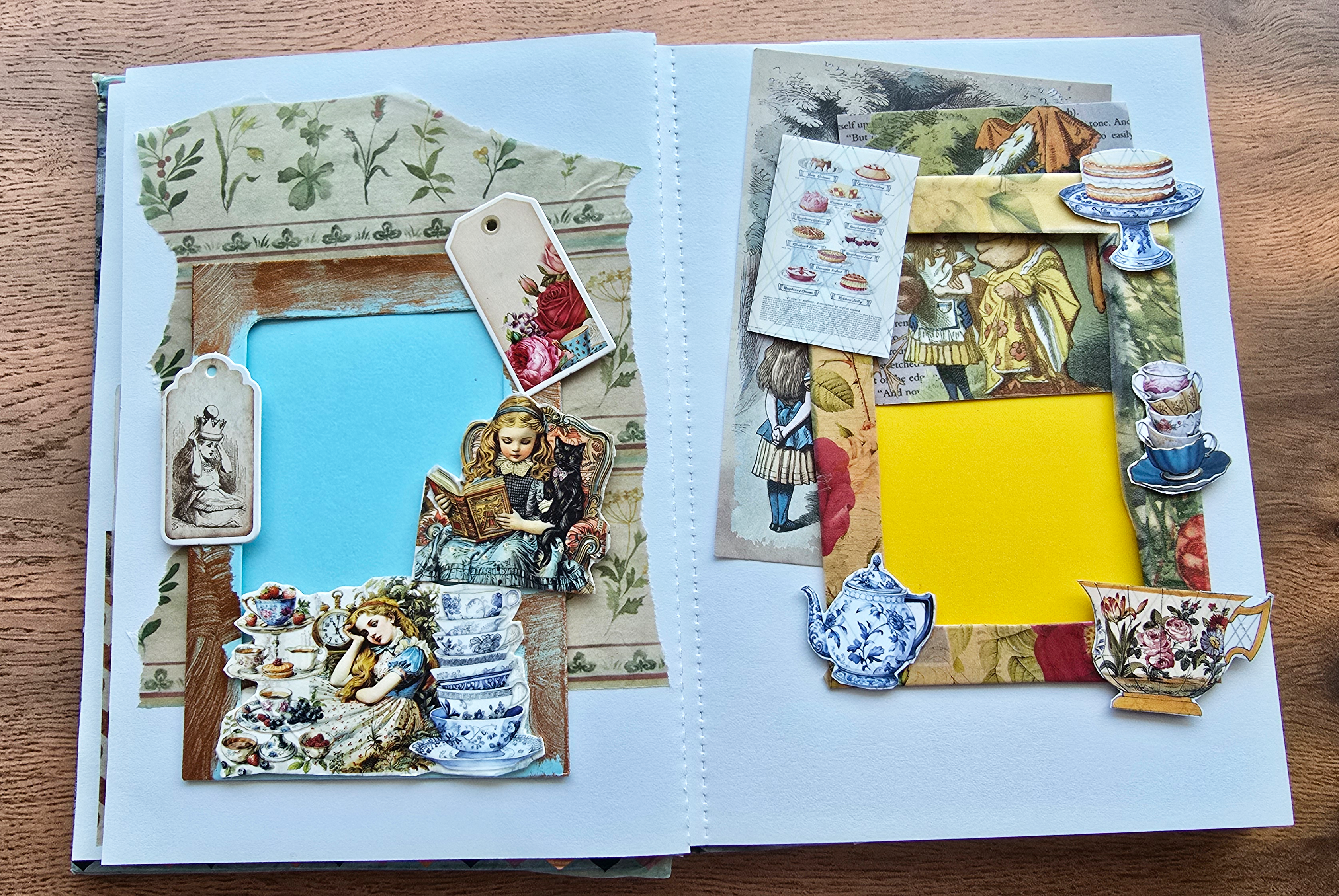 Alice in Wonderland Scrapbooking with Washi Tapes