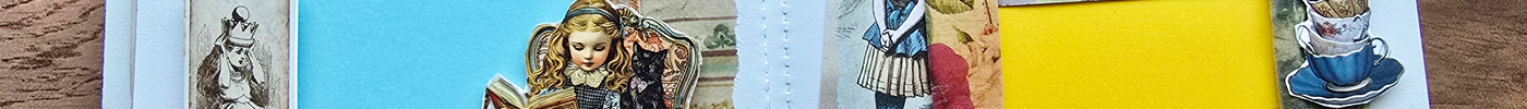 Alice in Wonderland Scrapbooking with Washi Tapes