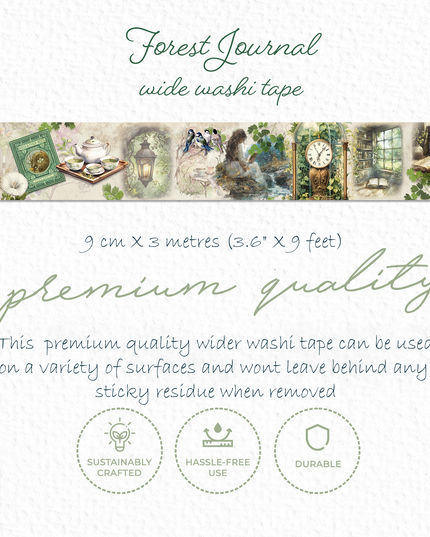Forest journal extra wide washi tape - New Limited edition