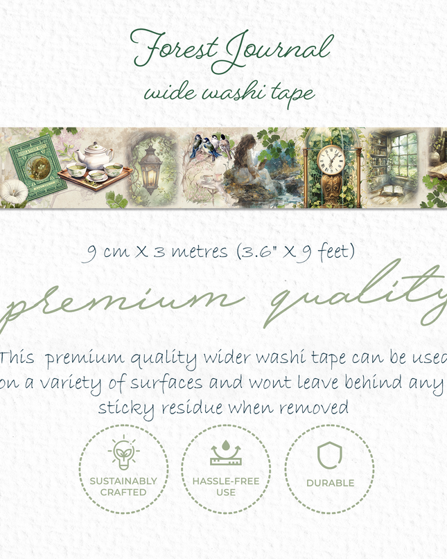 Forest journal extra wide washi tape - New Limited edition