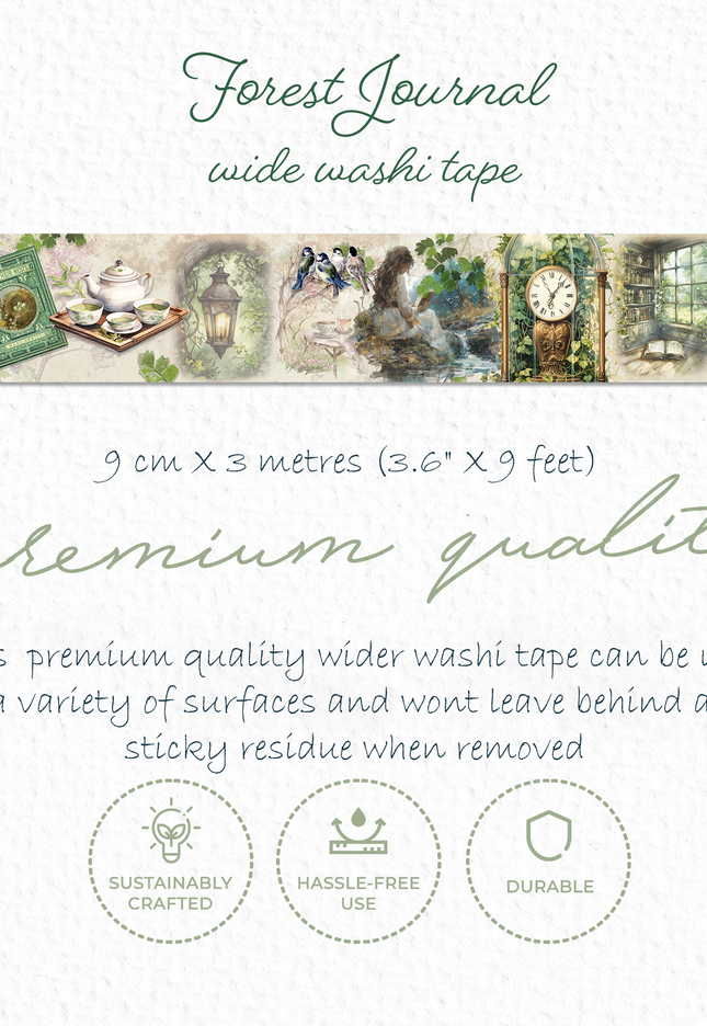 Forest journal extra wide washi tape - New Limited edition
