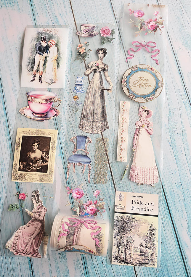 NEW Jane Austen Regency era theme 2026 edition PET clear tape