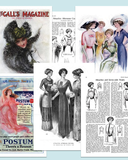 MacCalls Magazine 1911- Printable Ephemera for Junk Journals & Paper Crafts