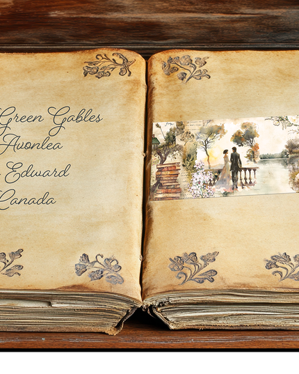 Anne of Green Gables - Avonlea extra wide washi tape featuring Victorian & Edwardian romantic scenes