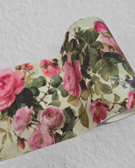 Roses extra wide glitter washi tape