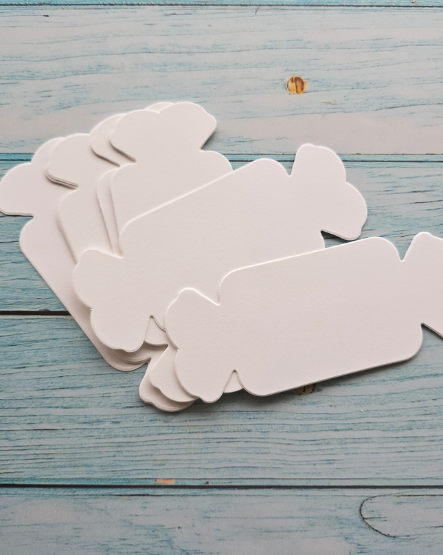 Candy shaped die cut card stock -315 g white card paper for DIY greeting cards and crafts