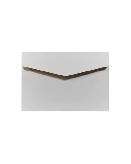 Pack of 10 Off-White Cardstock Envelopes, 23x16cm (9.1x6.3"), Premium 250 GSM Heavyweight A5 Invitation Envelopes, Cream Matte