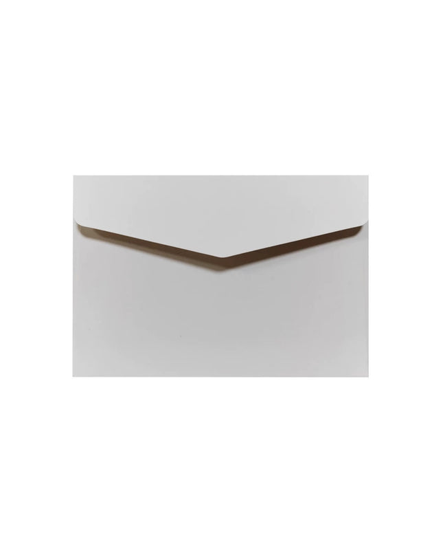 Pack of 10 Off-White Cardstock Envelopes, 23x16cm (9.1x6.3"), Premium 250 GSM Heavyweight A5 Invitation Envelopes, Cream Matte