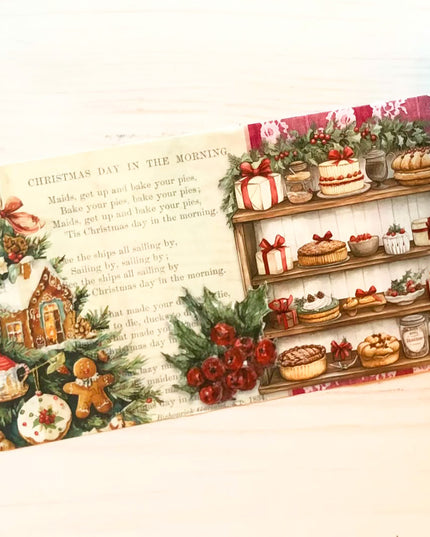 Christmas baking theme wide washi tape
