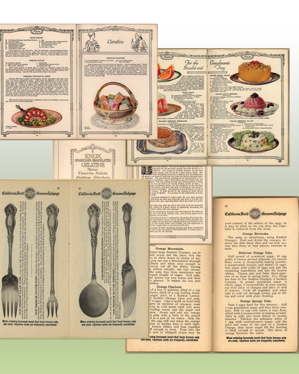 Edwardian era Recipes for Dainty Dishes & Dainty Dessert for Dainty People - Digital Download Bundle