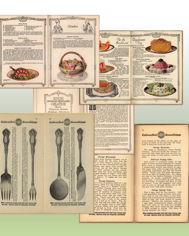 Edwardian era Recipes for Dainty Dishes & Dainty Dessert for Dainty People - Digital Download Bundle