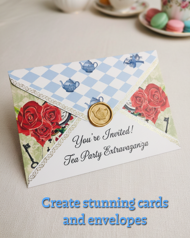 Alice in Wonderland scrapbook papers (6 double sided sheets)