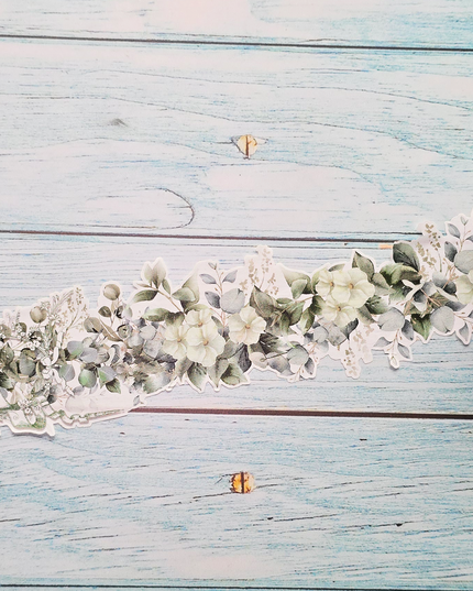 Jasmine & Eucalyptus Laser-Cut Border Washi Tape