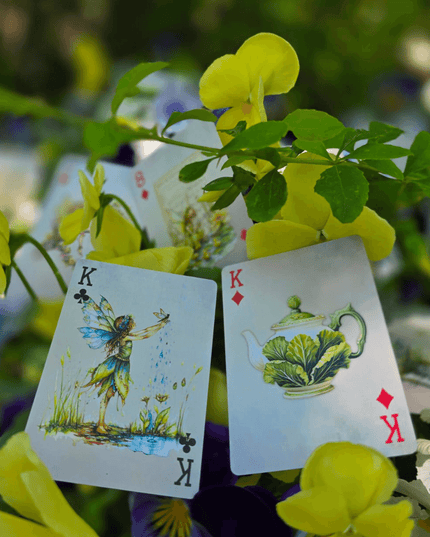 Forest garden fairies magical playing cards deck for games, crafts, decorating and gifts