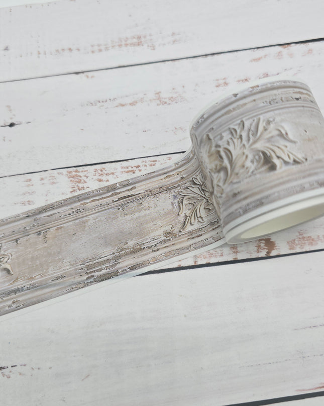 Vintage French wall panel moldings washi tape