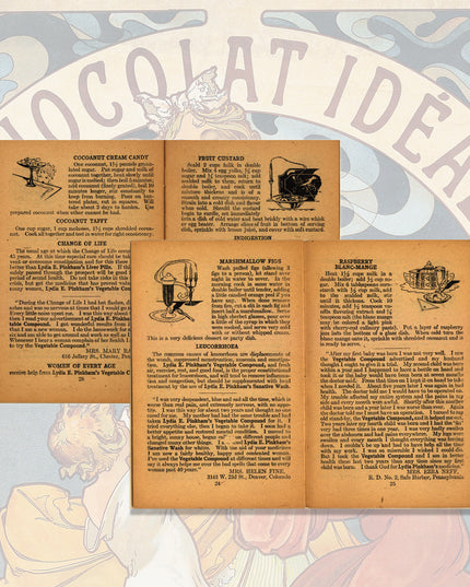 "Fruits and Candies" 1900 recipe book from the Victorian era -digital download