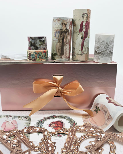 Jane Austen Christmas holiday paper crafting gift set