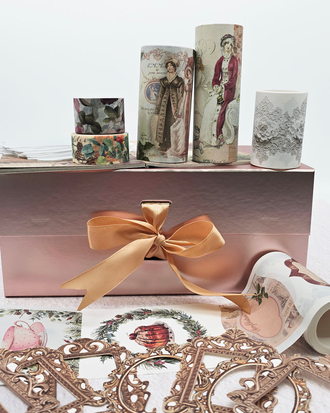 Jane Austen Christmas holiday paper crafting gift set