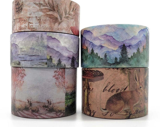 Mountain Woodland Forest Nature Washi Tape Set