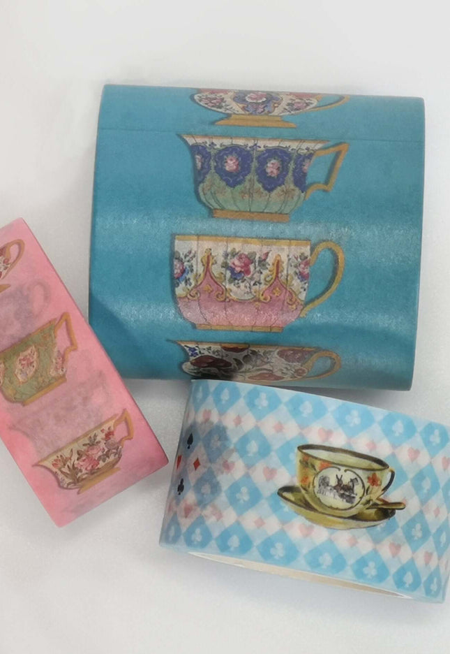 Alice in Wonderland Tea Party washi Tape! Party Supplies for Your Tea Party. Inc Extra Wide Tape!
