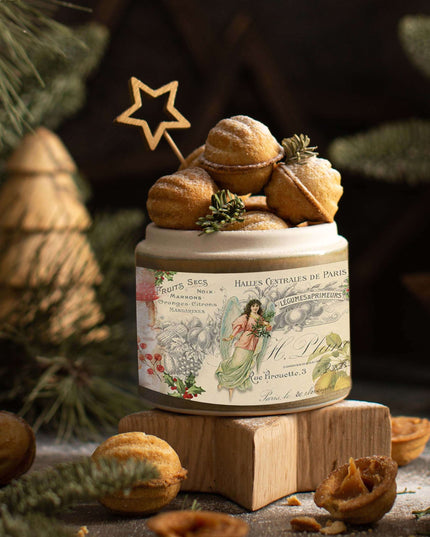 Christmas in Paris Vintage Extra Wide washi Sticker Tape. Extra-Long 10 meters for Decorating, decoupage, Crafts, temporary Wallpaper Border