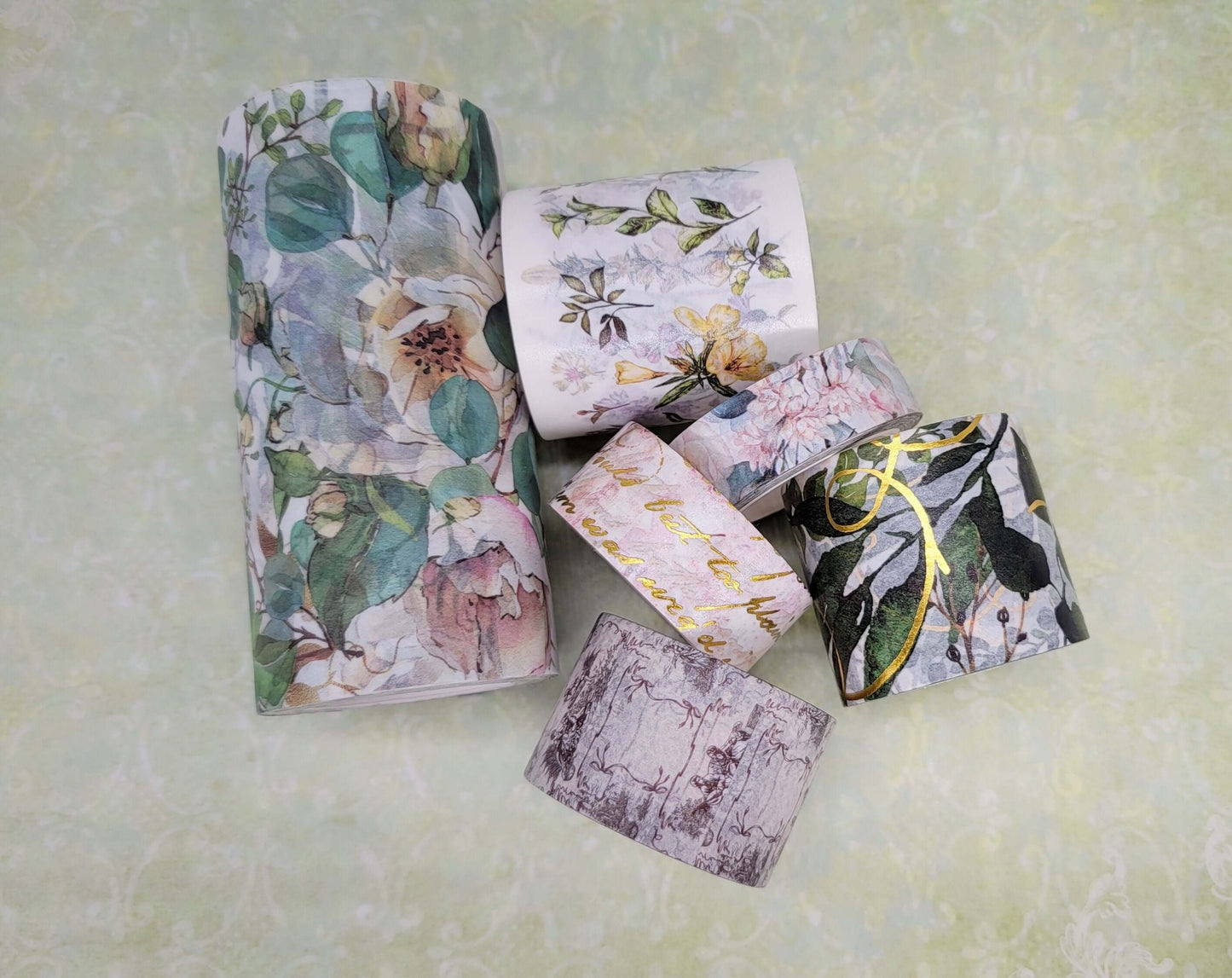 Vintage (Early 1900s) Country Style washi Tapes, Scrapbook Papers. for scrapbooks, Junk journals, DIY Cards and Crafts