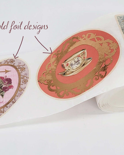 Alice in Wonderland Gold foil washi stickers. Approx 160 Gold foil Stickers. Leaves no sticky residue when removed