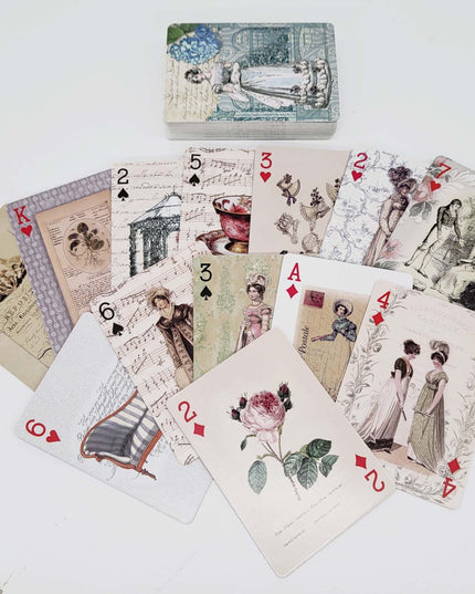 Jane Austen washi Tapes, die Cut Stickers Frames, Playing Cards, Collage Papers Special Crafts Set for journals, scrapbooks and decorating
