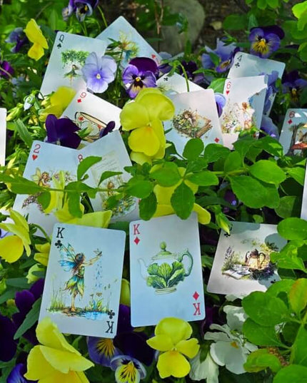 Forest garden fairies magical playing cards deck for games, crafts, decorating and gifts