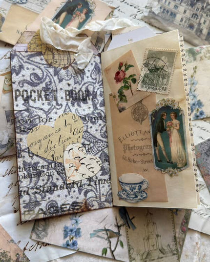 Jane Austen Regency era botanical gardens wide washi sticker tape for journals, scrapbooks, planners, decoupage, wall decor, crafts, and gifts