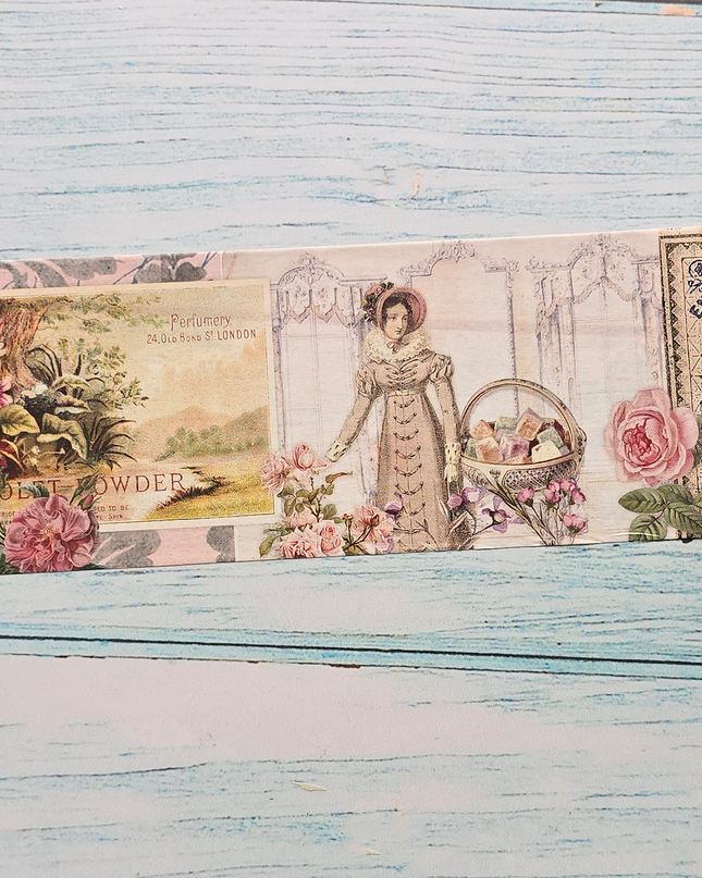 Jane Austen Lavender Garden Washi Tape – 6 cm Wide