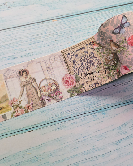 Jane Austen Lavender Garden Washi Tape – 6 cm Wide
