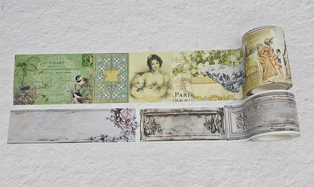 Jane Austen vintage collage washi tapes set. Exclusive for 2026!