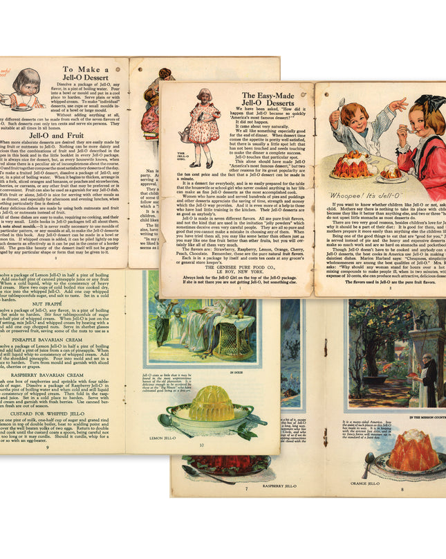 Vintage Jell-O Cookbook Digital Bundle (1910 & 1922 Editions)
