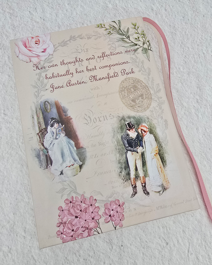 Jane Austen Regency theme blank scrapbook journal. A beautiful gift idea!