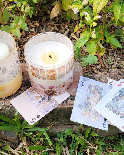 Art Nouveau Poker Cards, 54 Vintage Playing Cards with Illustrations from artist,  Alphonse Mucha
