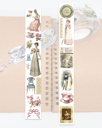 NEW Jane Austen Regency era theme 2026 edition PET clear tape