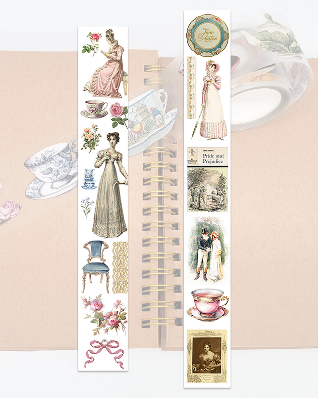 NEW Jane Austen Regency era theme 2026 edition PET clear tape