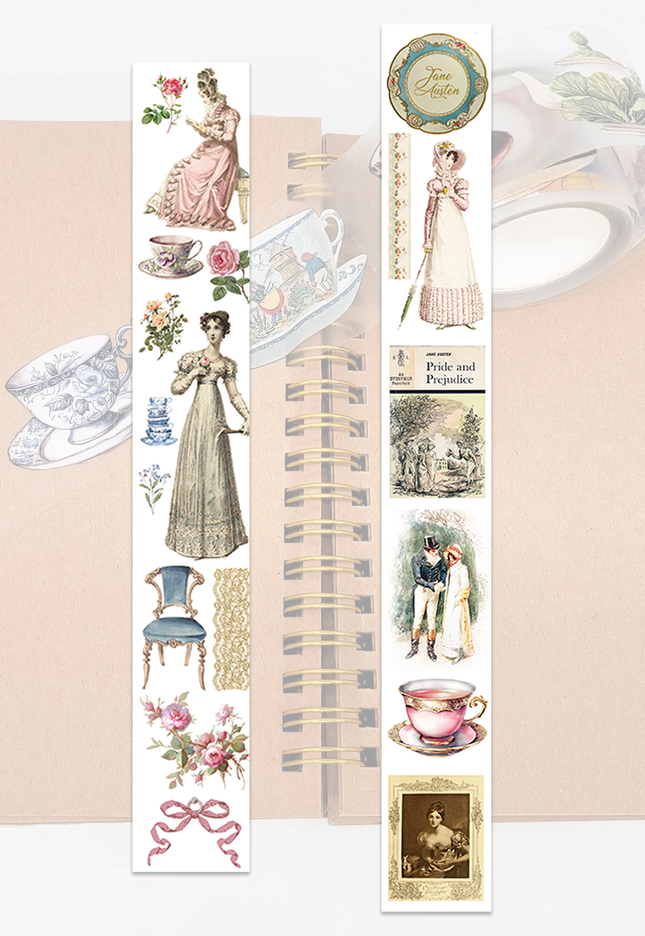 NEW Jane Austen Regency era theme 2026 edition PET clear tape