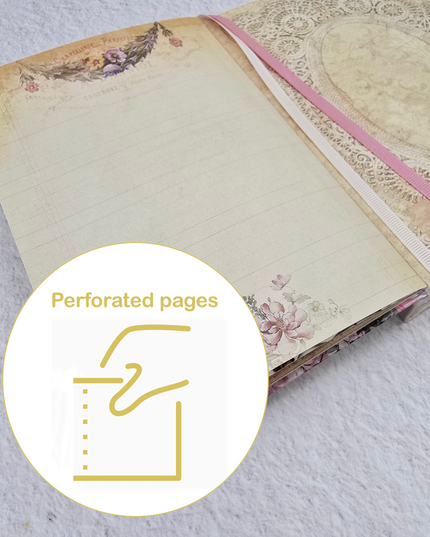 Jane Austen Regency theme blank scrapbook journal. A beautiful gift idea!