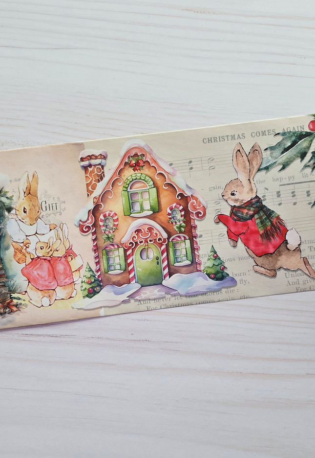 Peter Rabbit - Beatrix Potter- Christmas holiday extra wide washi tape
