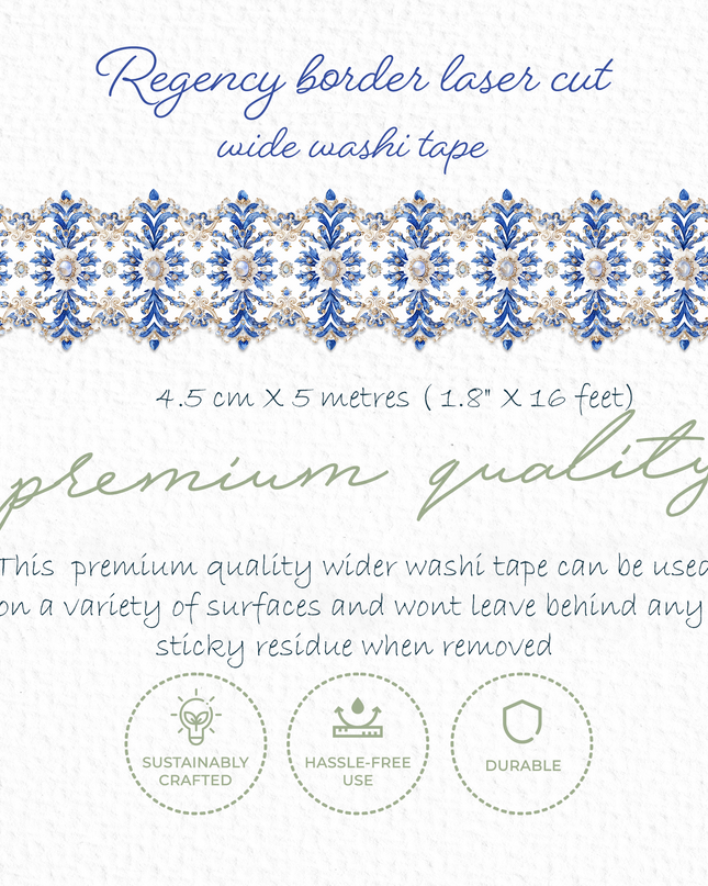 Regency Jane Austen era decorative border laser cut washi tape